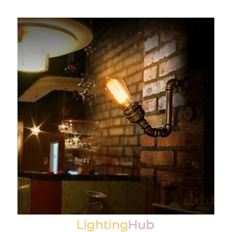 American Village Loft Industrial Edison Style Vintage Wall Light Lamp Retro Water Pipe Lamp Wall Sconce American Village Loft Industrial Edison Style Vintage Wall Light Lamp Retro Water Pipe Lamp Wall Sconce