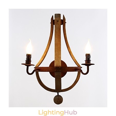 Mini Style Wall Sconces Rustic Lodge Wood Bamboo Mini Style Wall Sconces Rustic Lodge Wood Bamboo