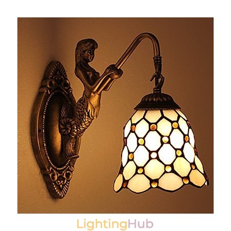 European Contracted Rural Creative Wrought Iron Wall Lamp Glass Lights European Contracted Rural Creative Wrought Iron Wall Lamp Glass Lights