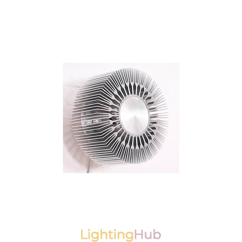 Embed Round Sunflower Type Aluminum Projection Wall Lamp