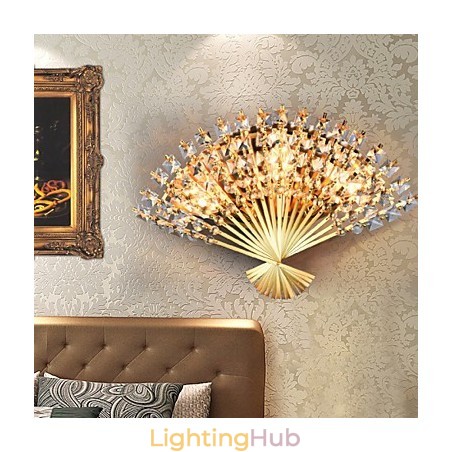 Valentine'S Day The Fan Wall Decoration Gifts Contemporary And Contracted Crystal Wall Lamp Light Valentine'S Day The Fan Wall Decoration Gifts Contemporary And Contracted Crystal Wall Lamp Light