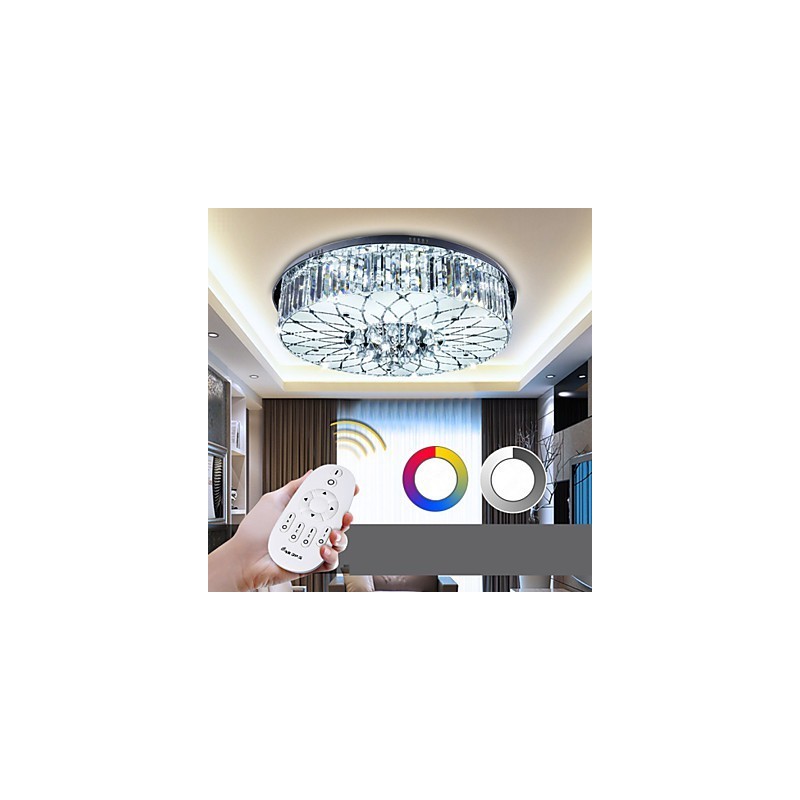 Flush Mount Crystal Modern Contemporary Metal