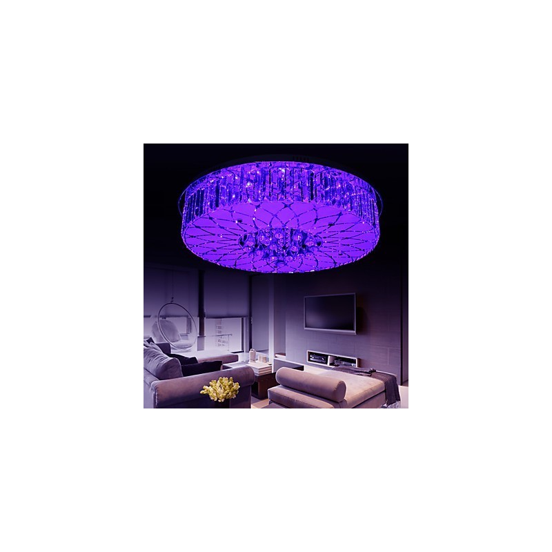 Flush Mount Crystal Modern Contemporary Metal