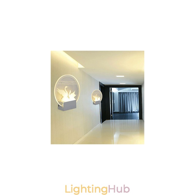 Acrylic Wall Lamp PVC Lamp Light Modern Contemporary Metal