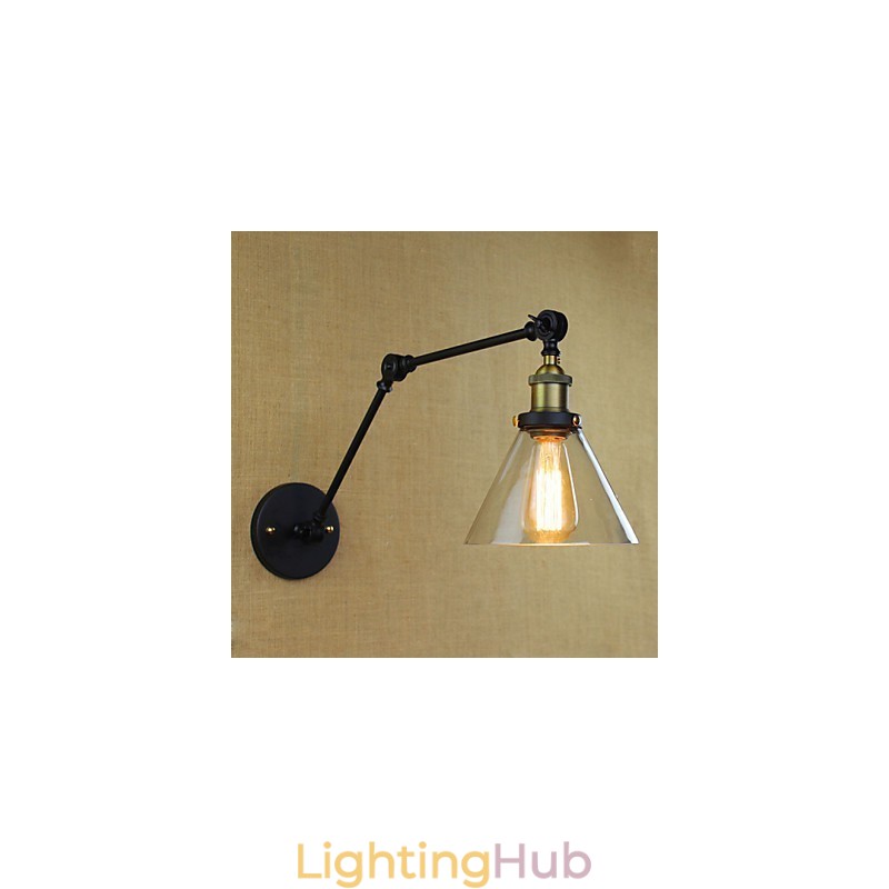 Mediterranean Village Retro Pastoral Glass Decorative Wall Sconce Clothing Store Restaurant Coffee