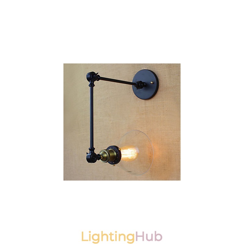 Mediterranean Village Retro Pastoral Glass Decorative Wall Sconce Clothing Store Restaurant Coffee