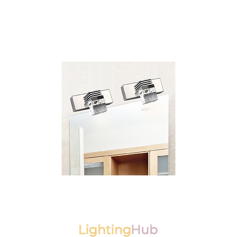 Wall Sconces Bathroom Lighting Wall Washers Crystal Mini Style Modern Contemporary Metal
