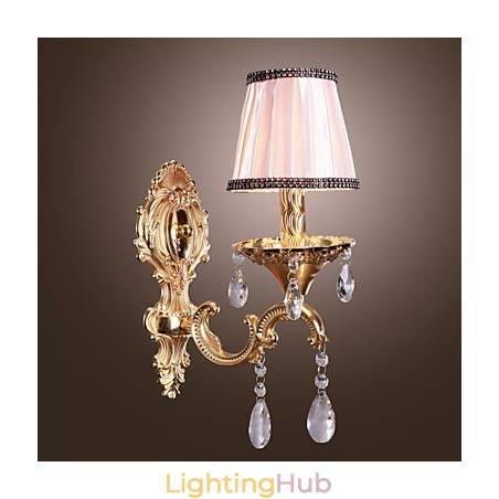 Elegant Crystal Wall Light in Pink Elegant Crystal Wall Light in Pink