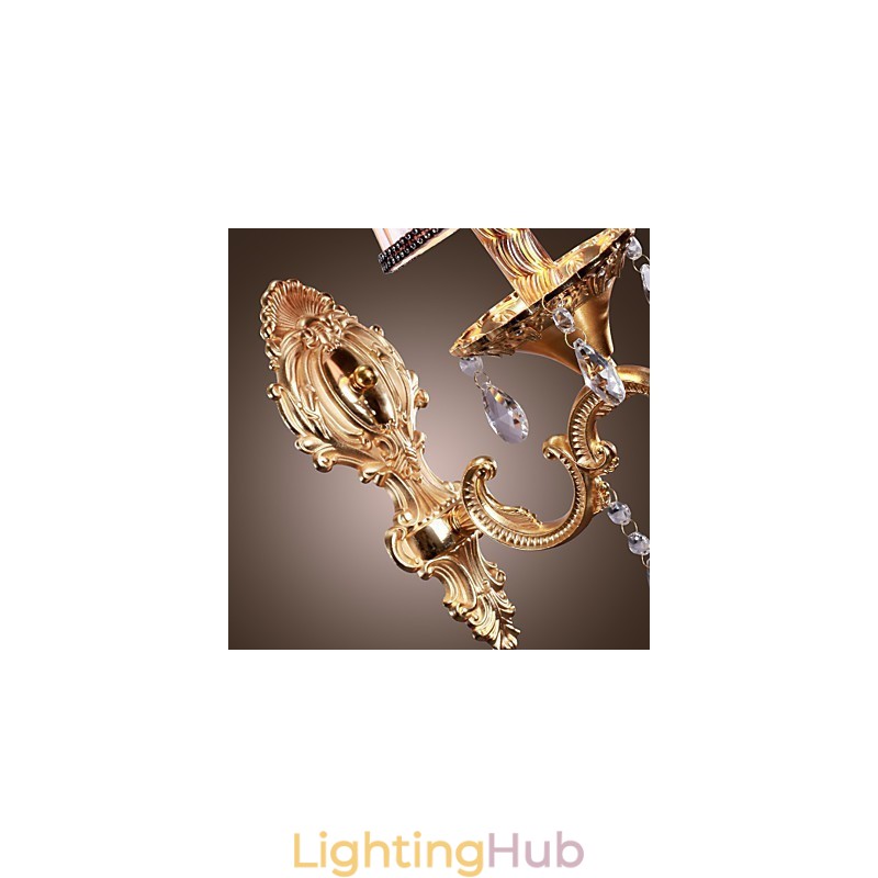 Elegant Crystal Wall Light in Pink