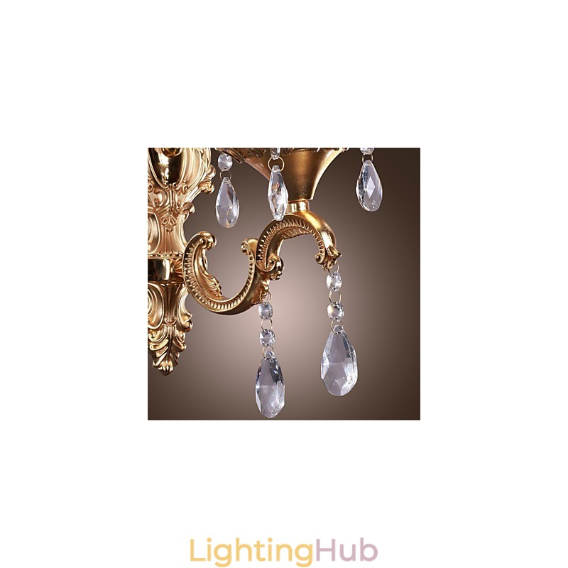 Elegant Crystal Wall Light in Pink