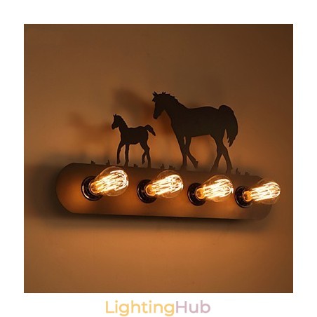 American Village Pastoral LOFT Style Bedroom Aisle Iron Retro Wild Horse Wall Lamps Free Shipping American Village Pastoral LOFT Style Bedroom Aisle Iron Retro Wild Horse Wall Lamps Free Shipping