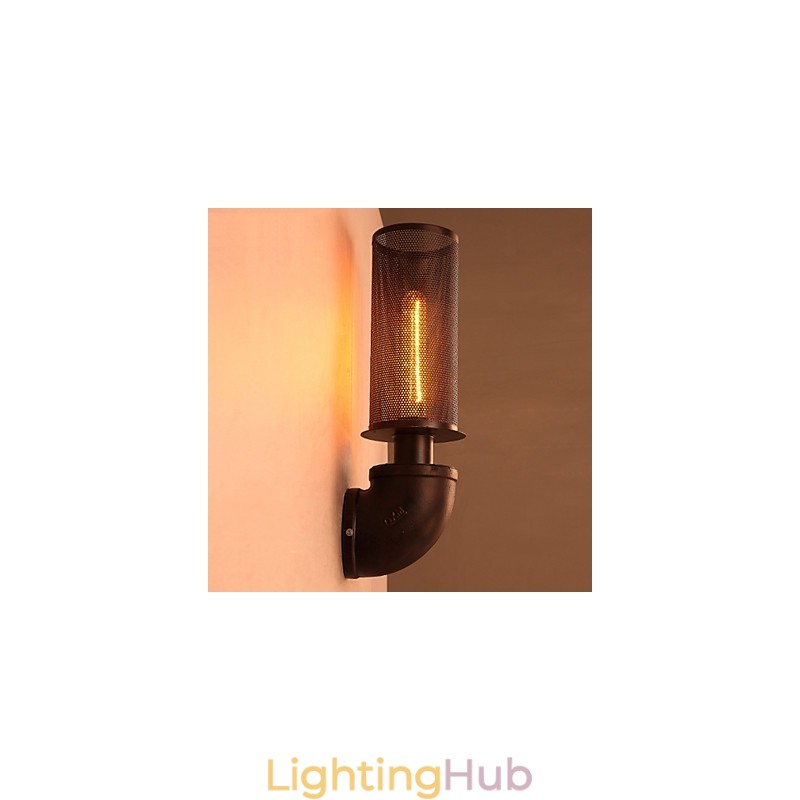 Restore Ancient Ways Wrought Iron Loft Creative Wall Lamp Lights