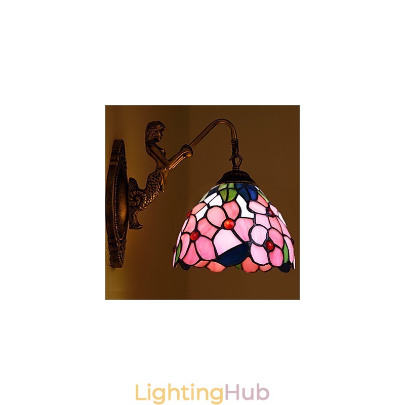 European Contracted Rural Creative Wrought Iron Wall Lamp Lights