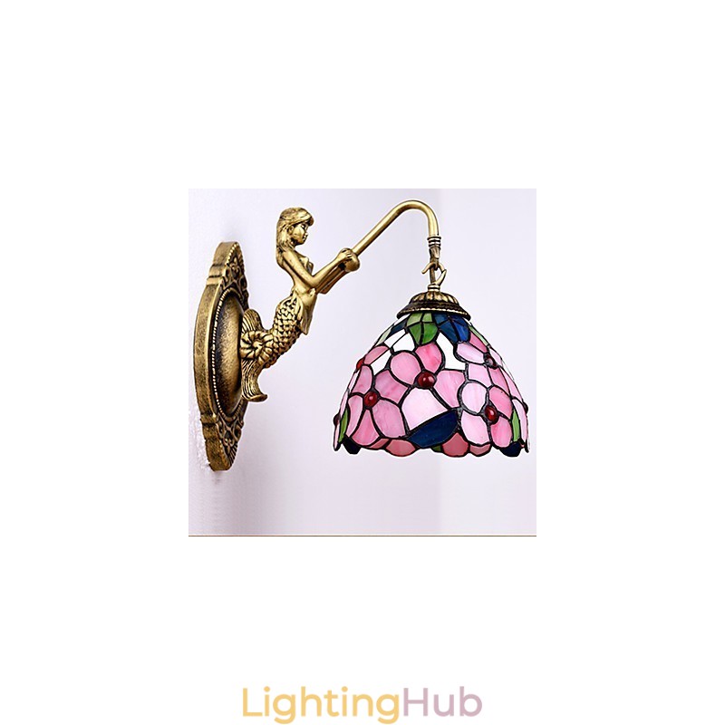 European Contracted Rural Creative Wrought Iron Wall Lamp Lights