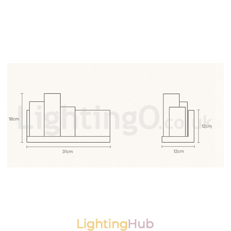 Mini Style Wall Sconces with Glass Shades Modern Contemporary Wood Bamboo Wall Light