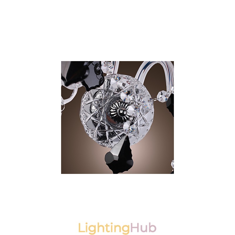 Crystal Wall Light with 2 Lights in Fabric Shade