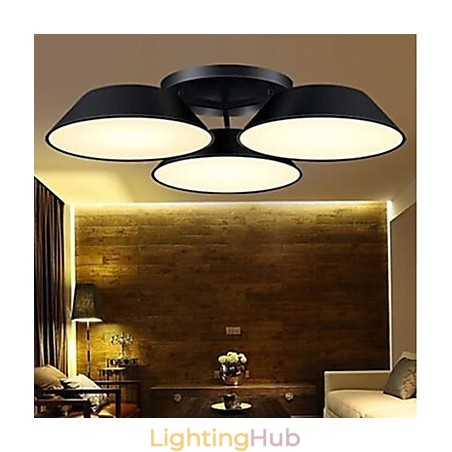 Flush Mount 3 Lights Metal Acrylic Simple Modern Flush Mount 3 Lights Metal Acrylic Simple Modern