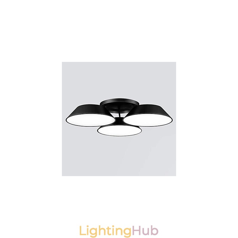 Flush Mount 3 Lights Metal Acrylic Simple Modern