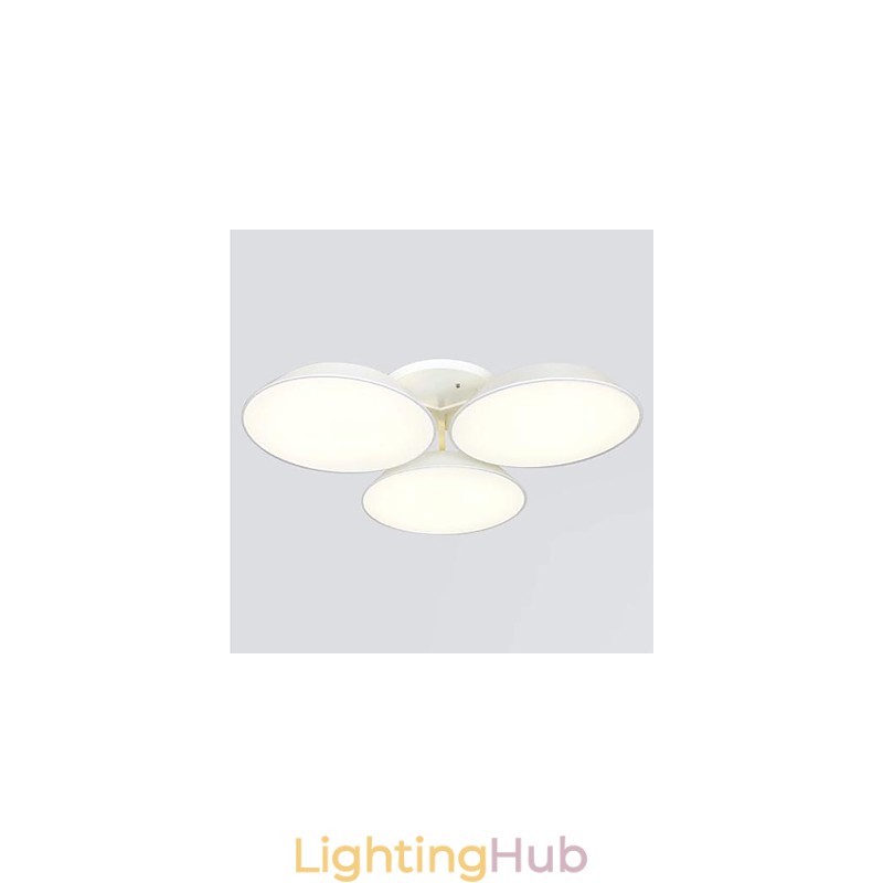 Flush Mount 3 Lights Metal Acrylic Simple Modern