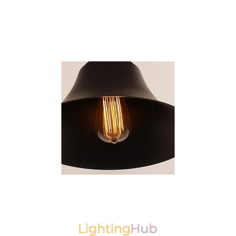 Artistic Wall Light with Retro Metal Shade and Bracket