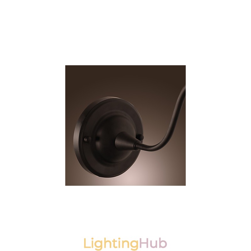 Artistic Wall Light with Retro Metal Shade and Bracket