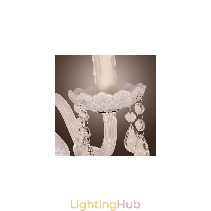 Crystal Wall Light with 2 Lights in Candle Bulb