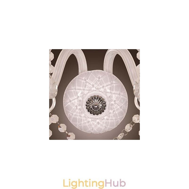 Crystal Wall Light with 2 Lights in Candle Bulb