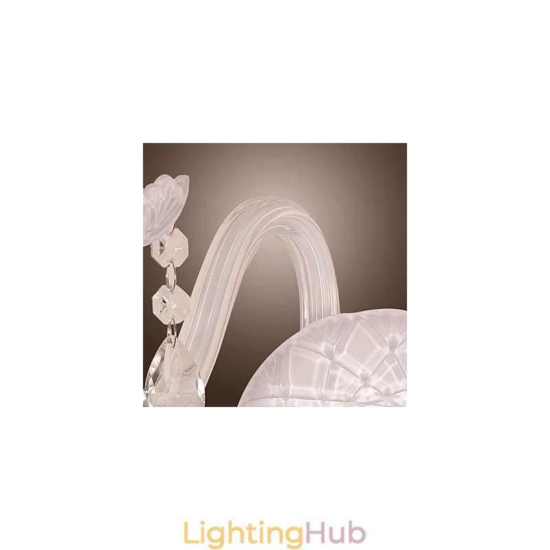 Crystal Wall Light with 2 Lights in Candle Bulb