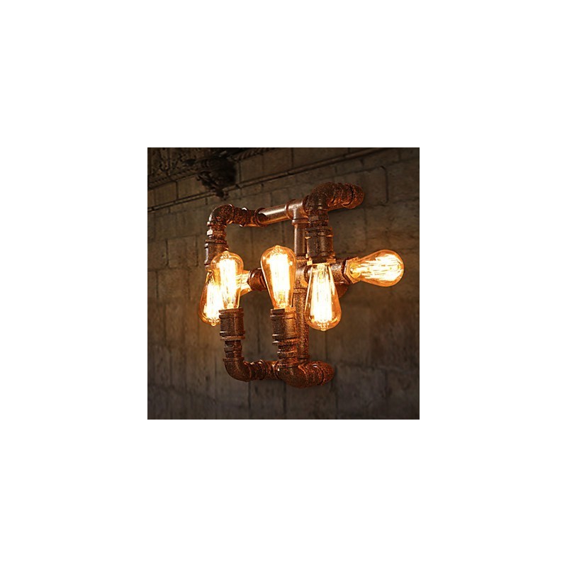 Retro Bar Iron Wall Sconces Mini Style Rustic Lodge Metal