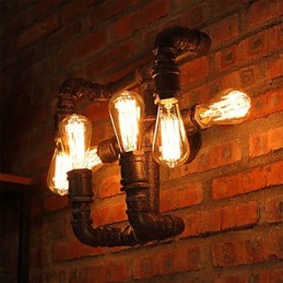 Retro Bar Iron Wall Sconces Mini Style Rustic Lodge Metal