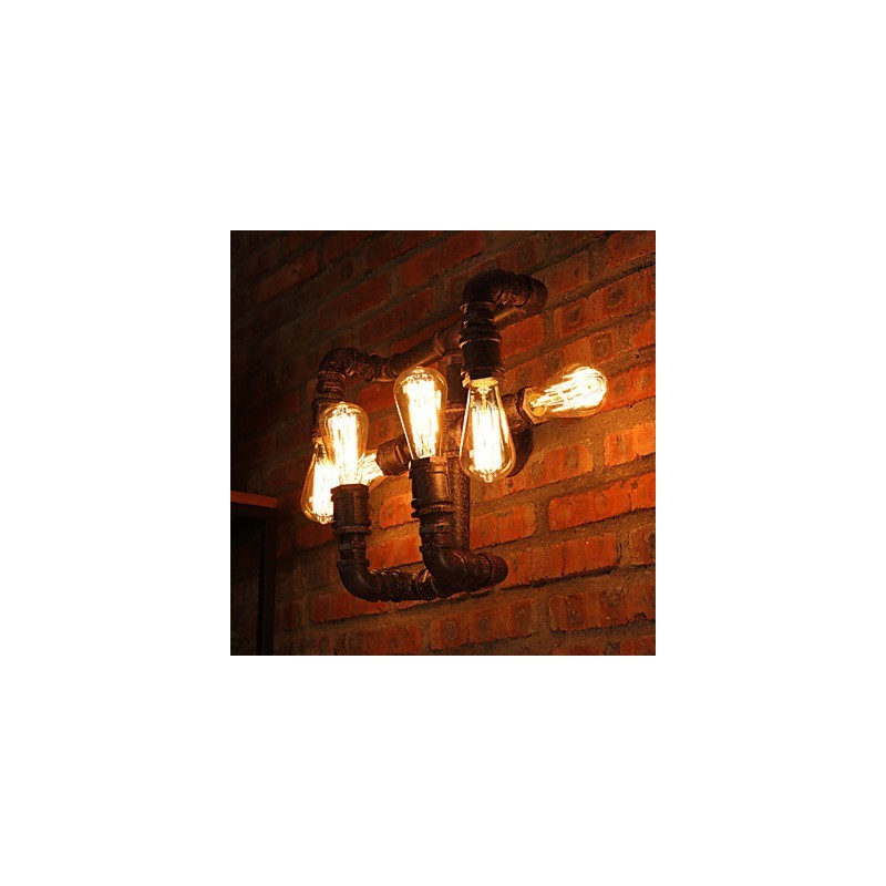 Retro Bar Iron Wall Sconces Mini Style Rustic Lodge Metal