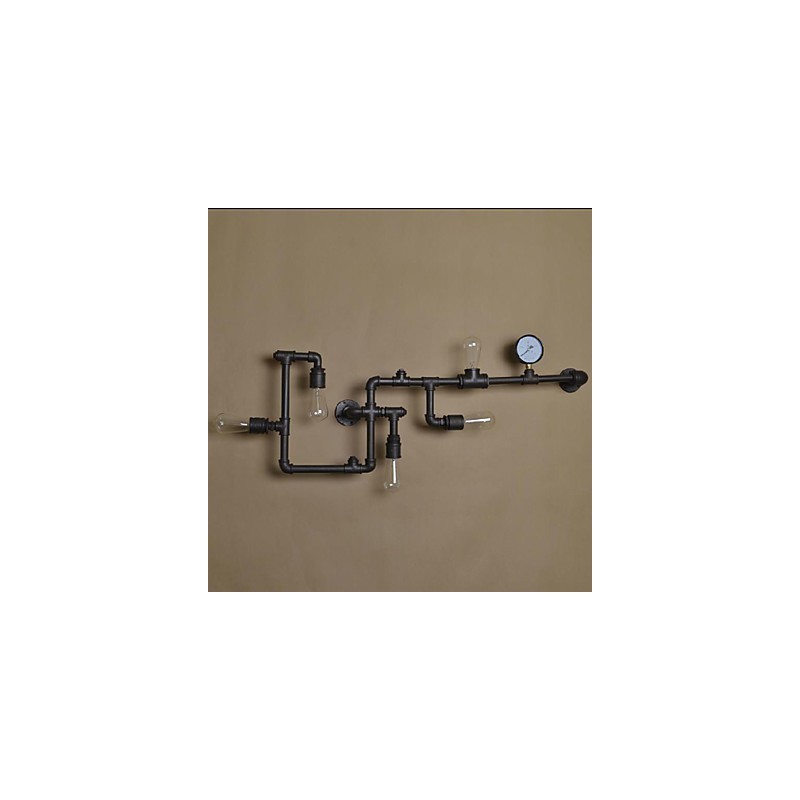 Wall Sconces 5 Light Water Pipe Iron Mini Style Industrial Style Country Metal