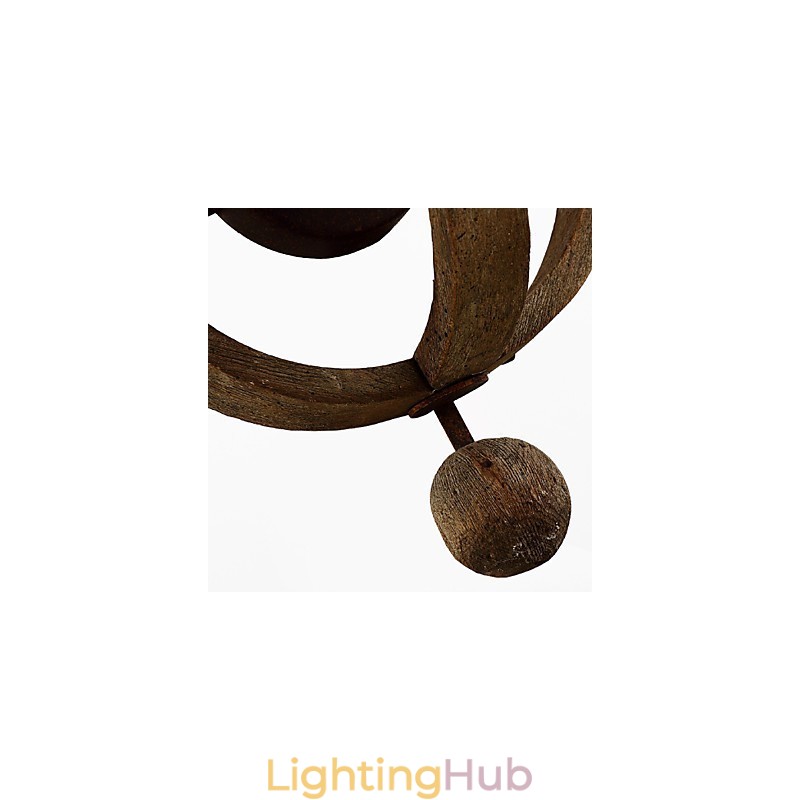 Vintage Amercian Rustic Wooden Wall Wine Barrel Lamp Liviing and Bedroom Lamp
