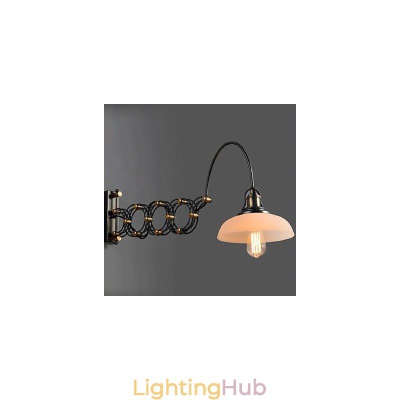 Vintage Industrial American Country Restaurant Bedroom Study Creative Staircase Aisle Lamp Telescopic Iron Wall Lamps