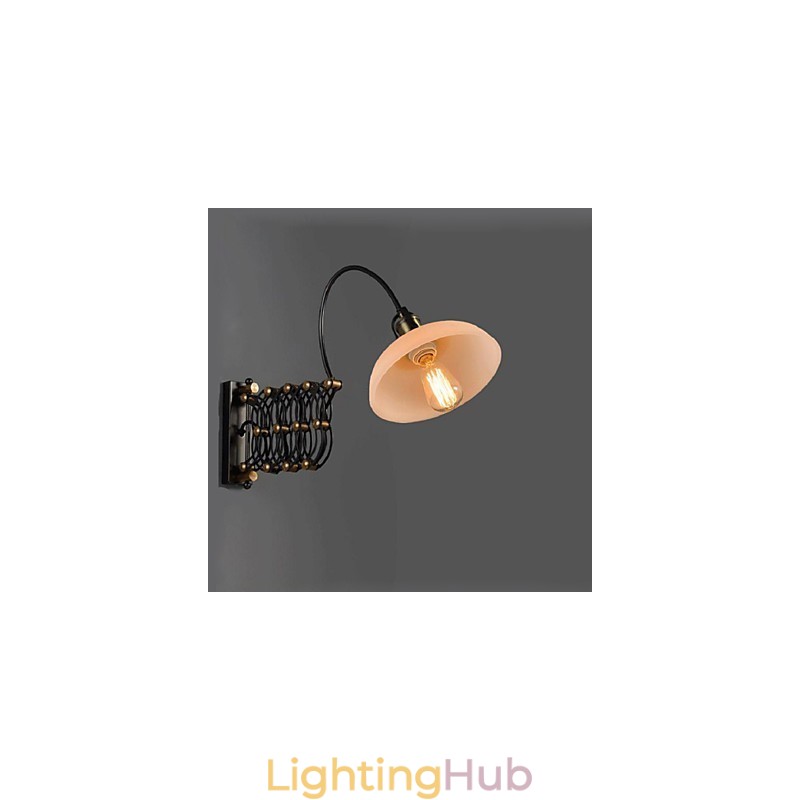 Vintage Industrial American Country Restaurant Bedroom Study Creative Staircase Aisle Lamp Telescopic Iron Wall Lamps