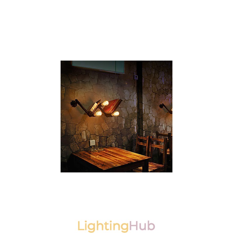 Retro Metal Bedsides Wall Sconce Village Pastoral Living Room Wall Lights Dining Room Wall Lamp