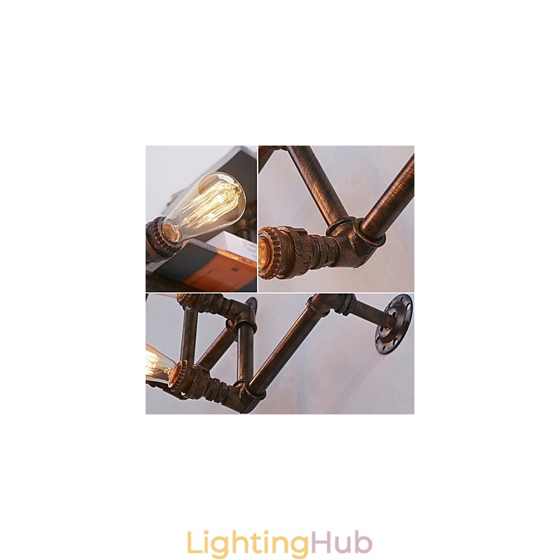Retro Metal Bedsides Wall Sconce Village Pastoral Living Room Wall Lights Dining Room Wall Lamp