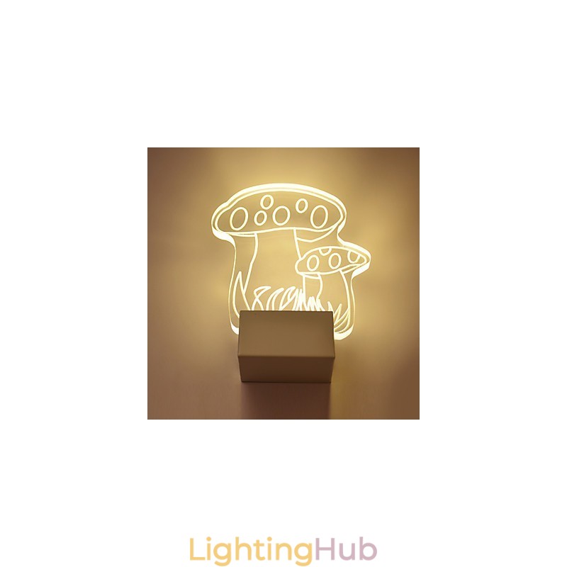 Acrylic Wall Lamp PVC Lamp Light Modern Contemporary Metal