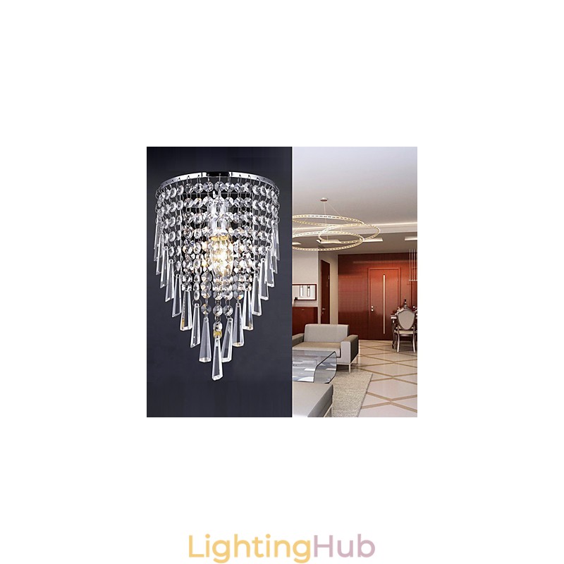 Classy Crystal Wall Light with 1 Light