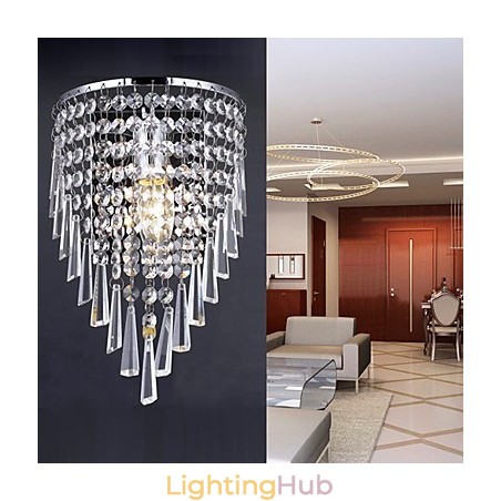 Classy Crystal Wall Light with 1 Light Classy Crystal Wall Light with 1 Light