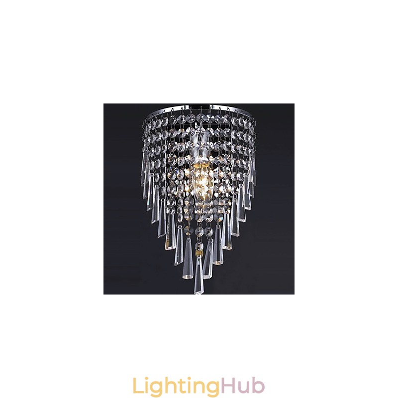 Classy Crystal Wall Light with 1 Light