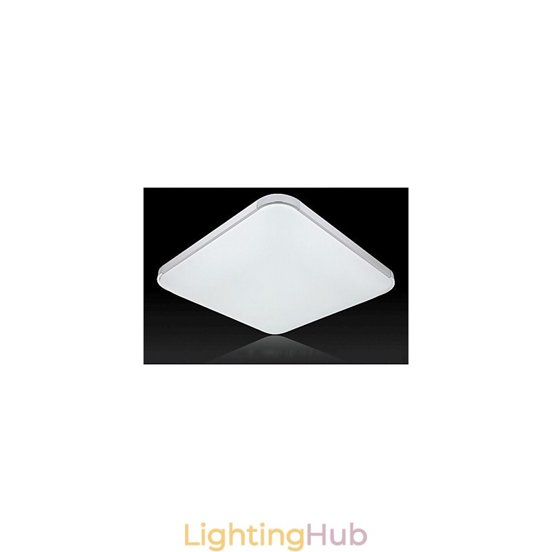 Modern Contemporary Electroplated Metal Flush Mount Garage