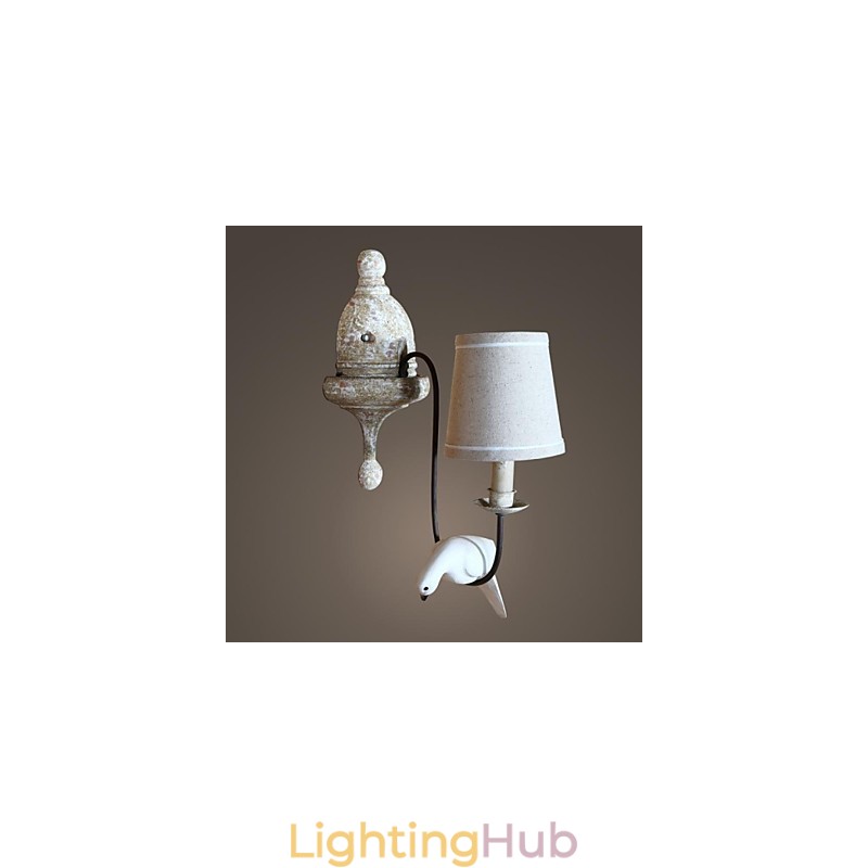 Mini Style Wall Sconces Country Wood Bamboo