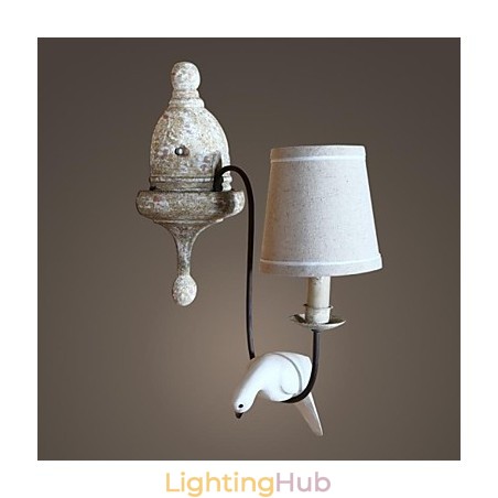 Mini Style Wall Sconces Country Wood Bamboo Mini Style Wall Sconces Country Wood Bamboo
