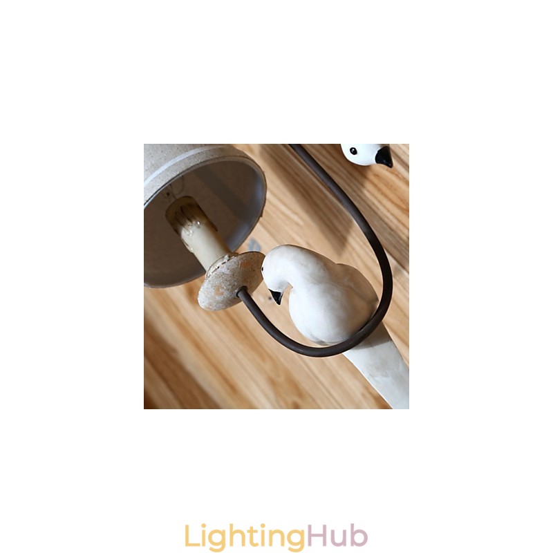 Mini Style Wall Sconces Country Wood Bamboo