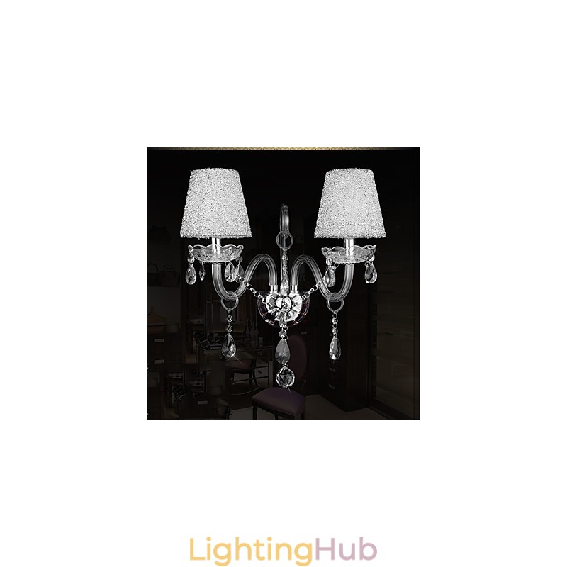Crystal Wall Sconces Traditional Classic Glass