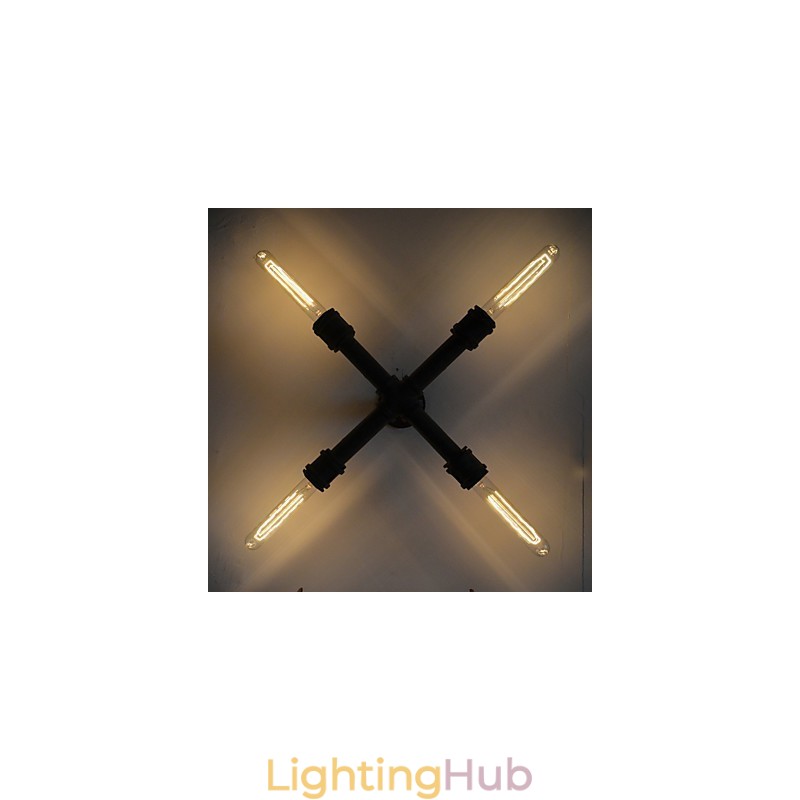 Industrial retro pipe wall