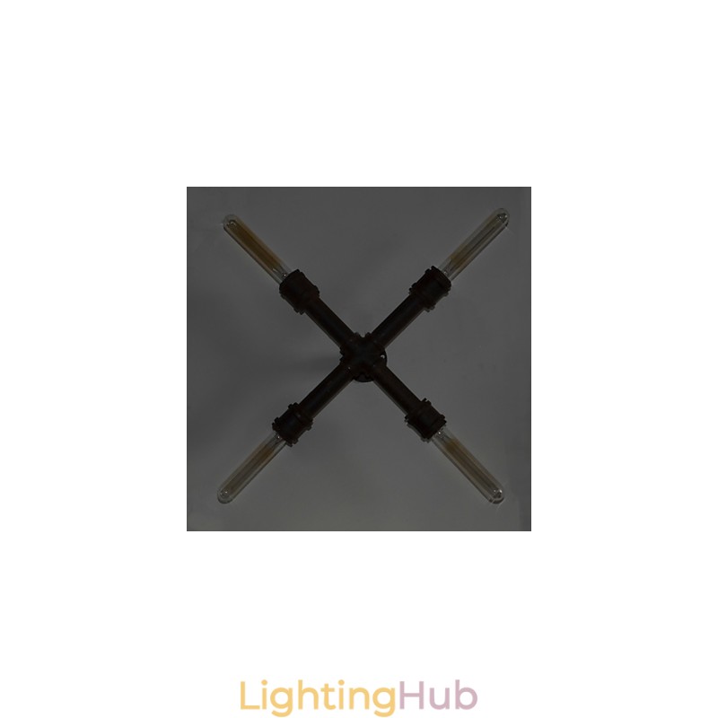 Industrial retro pipe wall