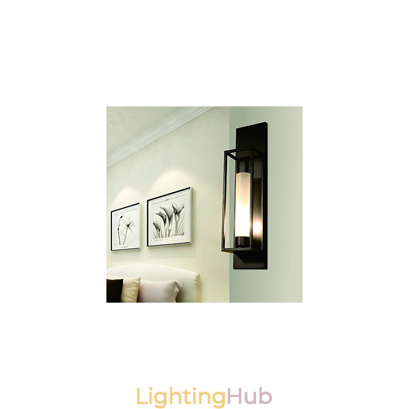 Wall Lights Wall Sconces Rustic Lodge Metal Dinning Room Bedroom Reading Room Metal+Glass