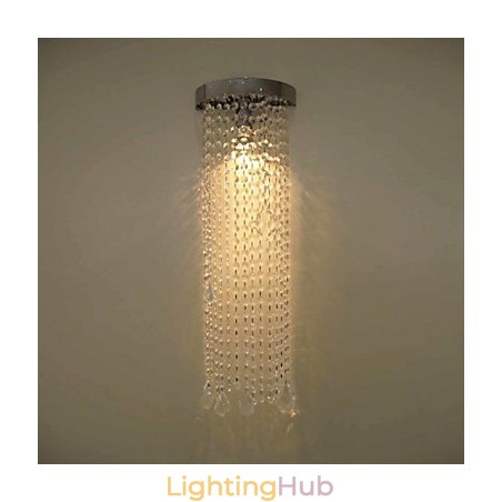 50W MR16 Chrome Finish Wall Light with Crystal Chains 50W MR16 Chrome Finish Wall Light with Crystal Chains